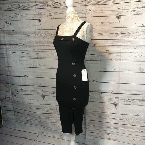 NWT STELLA LUCE Straight Pencil Silhouette Black Sexy Dress size medium - Picture 6 of 11
